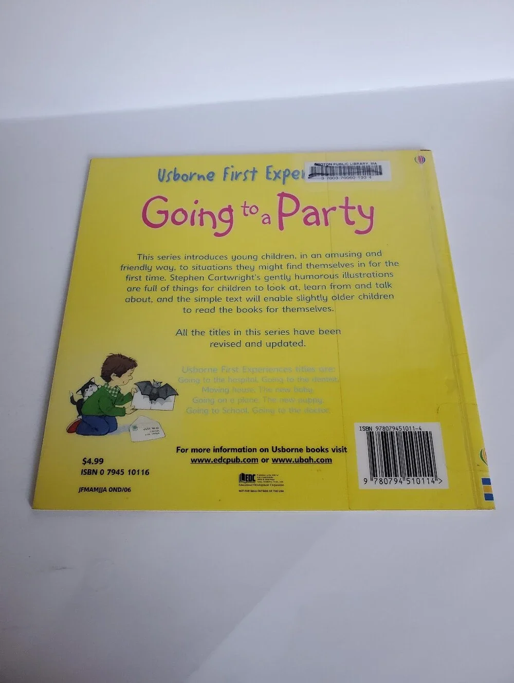 Born Going to a Party By Anne Civardi Usborne Books